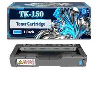 TK-150 Toner Cartridge Compatible for Kyocera FS-C1020MFP FS-C1020MFP+ FS-C1020MFPe Printers, With Chip Large Capacity 6500 Pages (1 Pack Cyan)