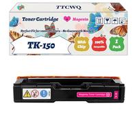 TK-150 Toner Cartridge Compatible for Kyocera FS-C1020MFP FS-C1020MFP+ FS-C1020MFPe Printers, with Chip, High Yield 6500 Pages, High-Definition Printing (1 Pack Magenta)