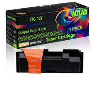 TK-18 Compatible for Kyocera Toner Cartridge with Chip FS-1018 FS-1020 FS-1118MFP KM-1815 Printers (1 Pack Black)