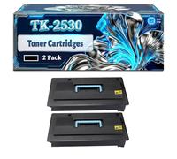 TK-2530 Toner Cartridges Compatible for Kyocera KM-2530 KM-3035 KM-3530 KM-4030 KM-4035 KM-5035 Printers, With Chip Large Capacity 50000 Pages (2-Pack Black)