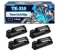 TK-310 Toner Cartridge Compatible for Kyocera FS-2000 FS-2000D FS-2000DN FS-3900 FS-3900D FS-3900DN FS-4000 FS-4000D FS-4000DN Printers, With Chip Large Capacity 12000 Pages (4 Pack Black)