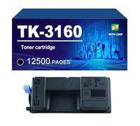 TK-3160 Toner Cartridge Compatible For Kyocera ECOSYS M3040idn M3540idn Printers, 12500 Pages,TK3160-1 PACK