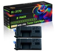 tk-3170 Compatible for Kyocera Toner Cartridge with Chip ECOSYS P3050 P3055 Mono ECOSYS P3060 Printers (2-Pack Black)