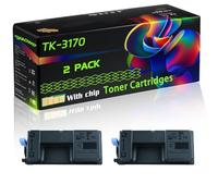 TK-3170 Compatible for Kyocera Toner Cartridges with Chip ECOSYS M3860idn M3860idnf P3050dn P3055dn P3060dn P3150dn Printers (2-Pack Black)