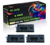 TK-3170 Compatible for Kyocera Toner Cartridges with Chip ECOSYS M3860idn M3860idnf P3050dn P3055dn P3060dn P3150dn Printers (3 Pack Black)