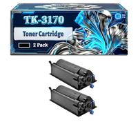 TK-3170 Toner Cartridge Compatible for Kyocera ECOSYS M3860idn M3860idnf P3050dn P3055dn P3060dn P3150dn P3260dn Printers, With Chip Large Capacity 15500 Pages (2-Pack Black)