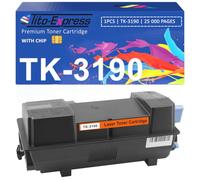 TK-3190 Black Toner Compatible with Kyocera TK3190 TK-3190 Kyocera Ecosys P3055dn P3060dn P3155dn P3260DN M3655idn M3655idn/A M3660idn M3800 Series M38600 idn M38 60idnf Black 1-Pack