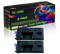 TK-3190 Compatible for Kyocera Toner Cartridge with Chip ECOSYS M3655idn M3660idn M3665idn P3055 Printers (2-Pack Black)