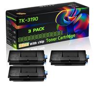TK-3190 Compatible for Kyocera Toner Cartridge with Chip ECOSYS M3655idn M3660idn M3860idn M3860idnf Printers (3 Pack Black)