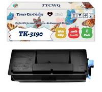 TK-3190 Toner Cartridge Compatible for Kyocera ECOSYS P3060dn ECOSYS P3155dn ECOSYS P3260dn Printers, with Chip, High Yield 25000 Pages, High-Definition Printing (1 Pack Black)