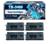 TK-3400 Toner Cartridges Compatible for Kyocera ECOSYS MA4500fx MA4500x PA4500x Printers, With Chip Large Capacity 22500 Pages (4 Pack Black)