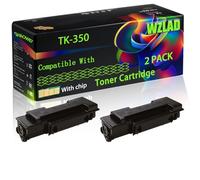TK-350 Compatible for Kyocera Toner Cartridge with Chip FS-3540MFP FS-3640MFP FS-3920DN Mita Printers (2-Pack Black)