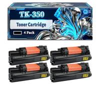 TK-350 Toner Cartridge Compatible for Kyocera FS-2020DN FS-3040MFP FS-3040MFP+ FS-3140MFP FS-3540MFP FS-3640MFP FS-3920DN Mita Printers (4 Pack Black)