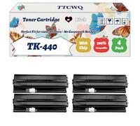 TK-440 Toner Cartridge Compatible for Kyocera FS-6950DN KM-6950DN Printers, with Chip, High Yield 15000 Pages, High-Definition Printing (4 Pack Black)