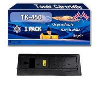 TK-450 Toner Cartridge Compatible for Kyocera FS-6970 Mono Printers, High-Definition Printing Effect with Chip, 15000 Pages (1 Pack Black)