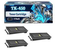 TK-450 Toner Cartridge Compatible for Kyocera FS-6970DN Printers, With Chip Large Capacity 15000 Pages (3 Pack Black)
