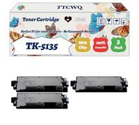 TK-5135 Toner Cartridge Compatible for Kyocera TASKalfa 265ci Printers, with Chip, High Yield 10000 Pages, High-Definition Printing (3 Pack Black)