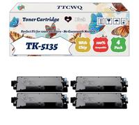 TK-5135 Toner Cartridge Compatible for Kyocera TASKalfa 265ci Printers, with Chip, High Yield 10000 Pages, High-Definition Printing (4 Pack Black)