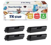 TK-5140 Toner Cartridge Compatible for Kyocera ECOSYS M6030cdn M6530cdn P6130cdn P6530cdn Printers, with Chip, High Yield 7000 Pages, High-Definition Printing (4 Pack Black)