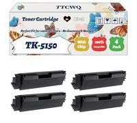 TK-5150 Toner Cartridge Compatible for Kyocera ECOSYS M6035cidn P6035cdn P6535cidn Printers, with Chip, High Yield 12000 Pages, High-Definition Printing (4 Pack Black)