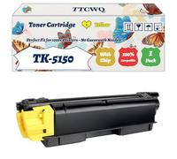 TK-5150 Toner Cartridge Compatible for Kyocera ECOSYS M6035cidn P6035cdn P6535cidn Printers, with Chip, High Yield 12000 Pages, High-Definition Printing (1 Pack Yellow)