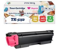 TK-5150 Toner Cartridge Compatible for Kyocera ECOSYS M6035cidn P6035cdn P6535cidn Printers, with Chip, High Yield 12000 Pages, High-Definition Printing (1 Pack Magenta)