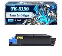 TK-5150 Toner Cartridges Compatible for Kyocera EcoSys M6035cidn M6535cidn P6035cdn M6530cidn P6035cd Printers, With Chip Large Capacity 22000 Pages (1 Pack Cyan)