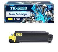 TK-5150 Toner Cartridges Compatible for Kyocera EcoSys M6035cidn M6535cidn P6035cdn M6530cidn P6035cd Printers, With Chip Large Capacity 22000 Pages (1 Pack Yellow)