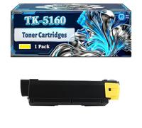 TK-5160 Toner Cartridges Compatible for Kyocera EcoSys P7040cd P7040cdn Printers, With Chip Large Capacity 26000 Pages (1 Pack Yellow)