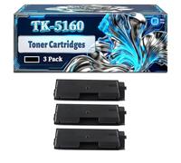 TK-5160 Toner Cartridges Compatible for Kyocera EcoSys P7040cd P7040cdn Printers, With Chip Large Capacity 26000 Pages (3 Pack Black)