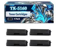 TK-5160 Toner Cartridges Compatible for Kyocera EcoSys P7040cd P7040cdn Printers, With Chip Large Capacity 26000 Pages (4 Pack Black)