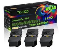 TK-5220 Compatible for Kyocera Toner Cartridge with Chip ECOSYS M5521cdn M5521cdw P5021cdn Printers (3 Pack Black)
