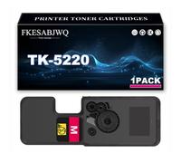 TK-5220 Toner Cartridge, TK-5220K TK-5220C TK-5220M TK-5220Y Toner Cartridges for Kyocera ECOSYS M5521cdn M5521cdw P5021cdn P5021cdw Printer,Magenta-1 Pack