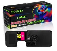 TK-5230 Compatible for Kyocera Toner Cartridge with Chip ECOSYS M5521cdn M5521cdw P5021cdn Printers (1 Pack Magenta)