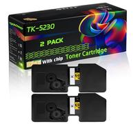 TK-5230 Compatible for Kyocera Toner Cartridge with Chip ECOSYS M5521cdn M5521cdw P5021cdn Printers (2 Pack Black)