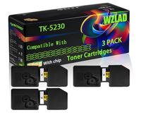 TK-5230 Compatible for Kyocera Toner Cartridges with Chip ECOSYS M 5521 cdn M 5521 cdw P 5021 P 5021 cdn P 5021 cdw P 5021 Printers (3 Pack Black)