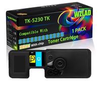 TK-5230 TK 5230 TK5230 Compatible for Kyocera Toner Cartridge with Chip Ecosys M5521CDN M5521CDW P5021CDN Printers (1 Pack Cyan)