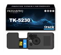 TK-5230 Toner Cartridge, TK-5230K TK-5230C TK-5230M TK-5230Y Toner Cartridges for Kyocera ECOSYS P5021cdn P5021cdw M5521cdn M5521cdw Printer,Cyan-1 Pack
