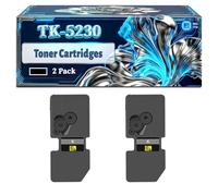 TK-5230 Toner Cartridges Compatible for Kyocera ECOSYS M5521cdn M5521cdw P5021cdn P5021cdw Printers, With Chip Large Capacity 3600 Pages (2 Pack Black)