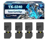 TK-5240 Toner Cartridge Compatible for Kyocera ECOSYS M5526cdw M5526cdn P5026cdn P5026cdw Printers, With Chip Large Capacity 4000 Pages (4 Pack Black)