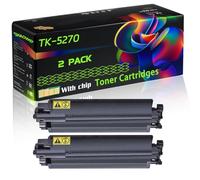 TK-5270 Compatible for Kyocera Toner Cartridges with Chip Ecosys M6230cidn M6330cidn M6630cidn Printers (2 Pack Black)