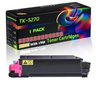 TK-5270 Compatible for Kyocera Toner Cartridges with Chip Ecosys M6230cidn M6330cidn M6630cidn Printers (1 Pack Magenta)
