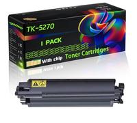 TK-5270 Compatible for Kyocera Toner Cartridges with Chip Ecosys M6230cidn M6330cidn M6630cidn Printers (1 Pack Black)