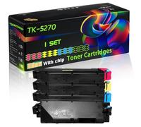 TK-5270 Compatible for Kyocera Toner Cartridges with Chip Ecosys M6230cidn M6330cidn M6630cidn Printers (4-Pack BK/C/M/Y)