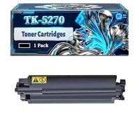 TK-5270 Toner Cartridges Compatible for Kyocera Ecosys M6230cidn M6330cidn M6630cidn P6230cdn Printers, With Chip Large Capacity 9000 Pages (1 Pack Black)