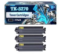 TK-5270 Toner Cartridges Compatible for Kyocera Ecosys M6230cidn M6330cidn M6630cidn P6230cdn Printers, With Chip Large Capacity 9000 Pages (3 Pack Black)