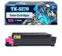 TK-5270 Toner Cartridges Compatible for Kyocera Ecosys M6230cidn M6330cidn M6630cidn P6230cdn Printers, With Chip Large Capacity 9000 Pages (1 Pack Magenta)