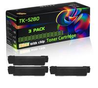 TK-5280 Compatible for Kyocera Toner Cartridge with Chip ECOSYS M6235cidn ECOSYS M6635cidn ECOSYS Printers (3 Pack Black)