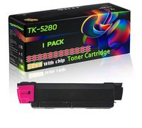 TK-5280 Compatible for Kyocera Toner Cartridge with Chip ECOSYS M6235cidn ECOSYS M6635cidn ECOSYS Printers (1 Pack Magenta)
