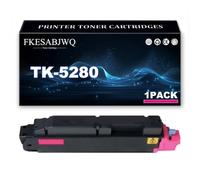 TK-5280 Toner Cartridge, TK-5280K TK-5280C TK-5280M TK-5280Y Toner Cartridges for Kyocera ECOSYS P6235cdn M6235cidn M6635cidn Printer,Magenta-1 Pack